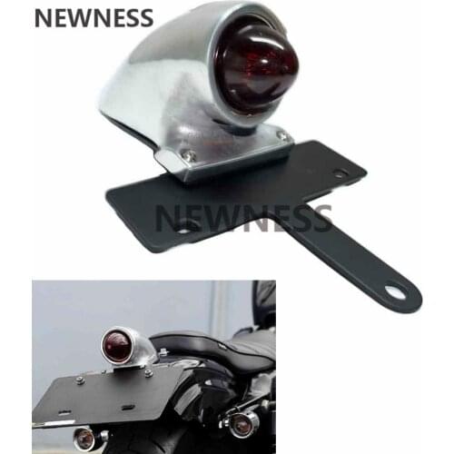 12V Motorcycle Led Tail Light Brake Rear Stop Turn Signal Lamp License Plate Light For Harley Bobber Chopper Cafe Racer Yamaha