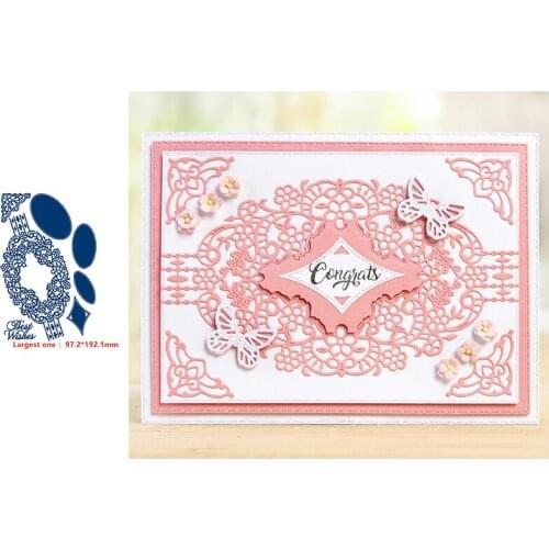 Oval Flowery Pattern Die Cuts For Card Making 2020 Metal Cutting Dies For Scrapbooking And DIY Crafts Cards