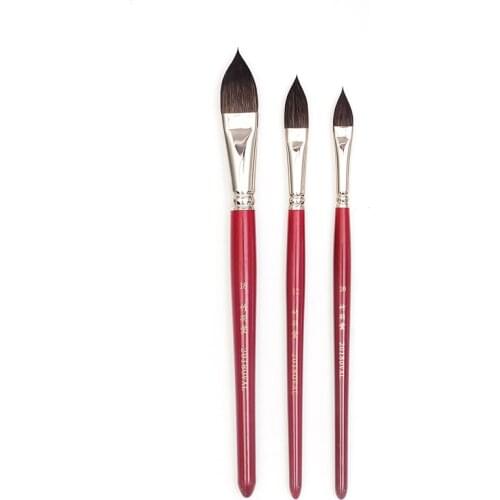 High Quality Oval Cat tongue Squirrel Hair Artist Watercolor Paint Brush Art Soft Painting Pen Gouache Wash/Mop Art Suppliess