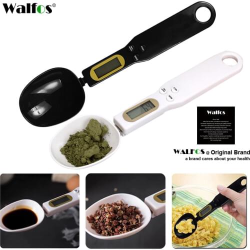 WALFOS 500g/0.1g LCD Display Digital Kitchen Measuring Spoon Electronic Digital Spoon Scale Mini Kitchen Scales Baking Supplies