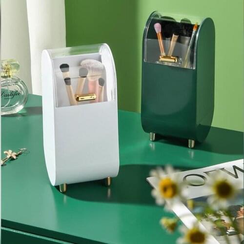 Makeup Brush Storage Box Make-up Organizer Pen Holder Beauty Brush Holder Eyeliner Eyebrow Pencil Display Stand with Beads