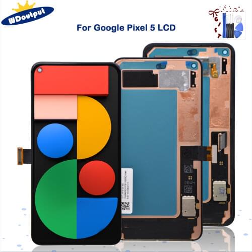 6.0"Original for Google Pixel 5 LCD Display Touch Screen Touch Digitized Assembly Replacement For Google Pixel 5GD1YQ, GTT9Q LCD