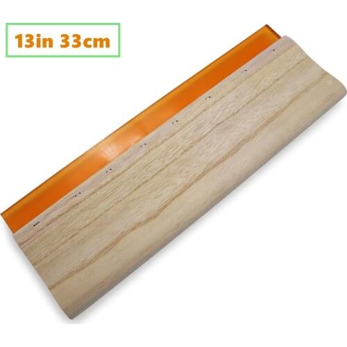1pc 13inch 33cm Screen Printing Squeegee Ink Scraper Silk Stencil Printing Emulsion Scoop Coater Tools DIY 75 Durometer