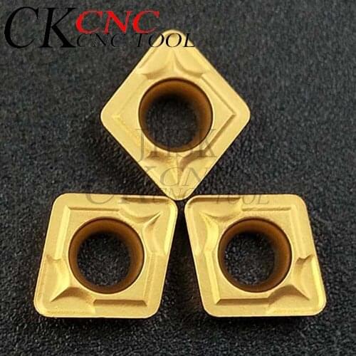 10pcs CCMT060208 US735 CCMT21.52 CNC turning tools carbide inserts cutter lathe blade CCMT 060208 tool for Processing steel