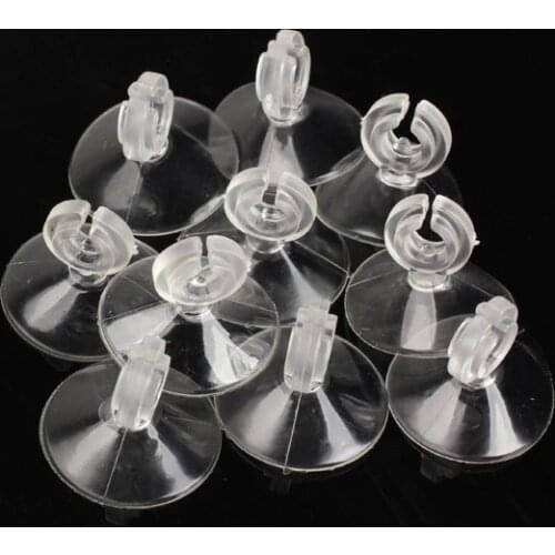 10pcs Aquarium Suction Cup Holder Fish Tank Sucker for 4/6mm Air Line Pipe Tube Wire Holder Aquarium Accessories