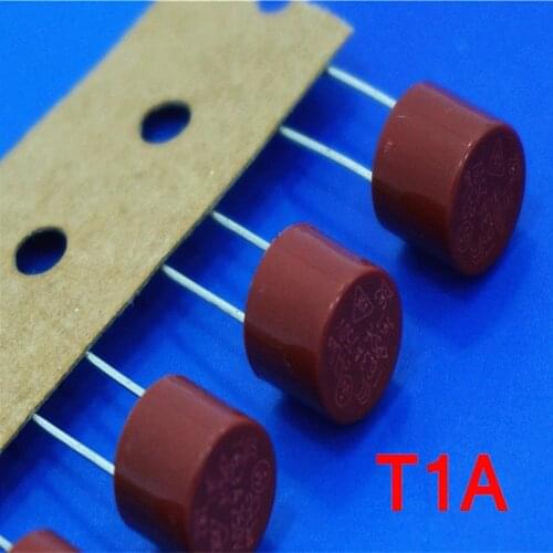 1000pcs/lot) T1A 250V TR5 Slow Blow Subminiature Fuse, UL VDE RoHS Approved, T1A, 1 Amp