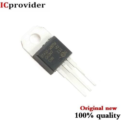 50pcs/lot BTA12-600TW BTA12-600 BTA12600TW TRIAC SENS GATE 600V 12A TO220 IC Best quality