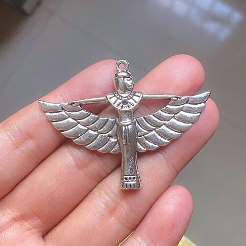 6pcs Egyptian Goddess Necklace Pendants Charms Findings Jewelry Making Diy Women Choker Supernatural Accessories Minimalist