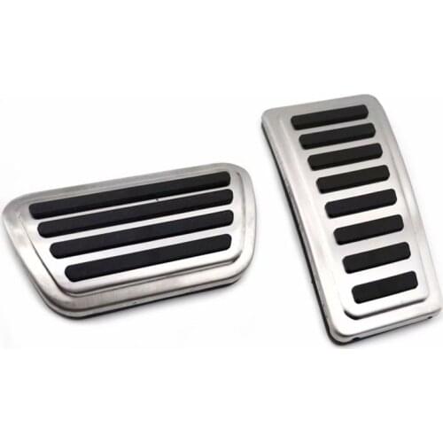 Car Internal Accessories For 2021 Dodge Ram 1500 2500 AT Stainless Steel Accelerator Pedal Brake Pads Pedals Anti-slip Pedal