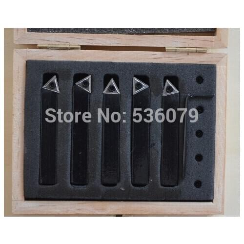 Free shipping for 8mm shank 5pcs/set indexable carbide cutting tools, lathe turning tool set