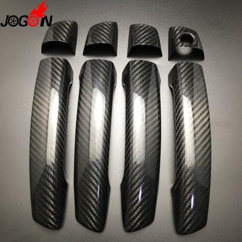 Accessories Carbon Fiber Door Handle Cover For AUDI A3 S3 RS3 2014 2015 2016 2017 Car styling