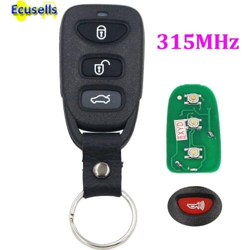 Remote transmitter 315MHz fit for Hyundai Elantra Sonata Keyless Fob 3+1 button 4 buttons remote key control fob
