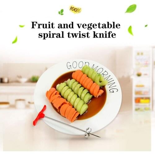 Hot Sale Vegetables Spiral Knife Slicer Rotating Machine Manual Magic Roller Slicer Radish Potato Carrot Cucumber Spiral Cutter