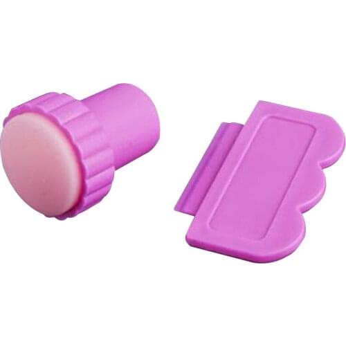 Nail Art Image Stamp Stamping Manicure Set Stamper Image And Scraper DIY Nail Tools F0002