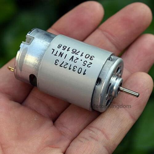 JOHNSON RS-395 Mini 28mm Carbon Brush DC Motor 24V 25.2V 11000RPM High Speed Engine