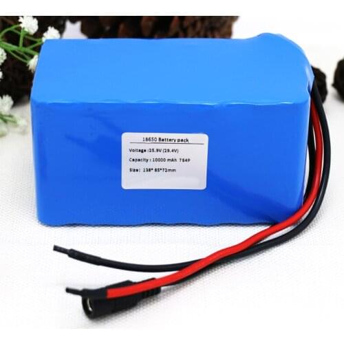 Lithium battery pack gtf 7s, 24v, 25.9v, 29.4v, 10ah, 18650, for electric bike, e-bike, ion lithium batteries built in, 15a