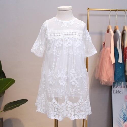 2021 Lace Dresses for Kids Party Vestidos Elegant Girls Princess Dress for Teens Cute Children Summer Clothes for 3-14 Years