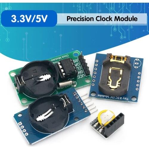 DS3231 AT24C32 IIC Module DS1302 Precision Clock Module DS1307 Memory module mini module Real Time 3.3V/5V For Raspberry Pi