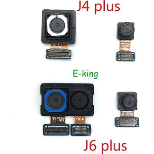 For Samsung Galaxy J4 Plus J6 Plus 2018 Rear Front and Back Camera Module Flex Cable Big Camera Replacement Repair Parts
