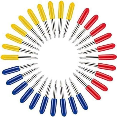 50pcs 30 45 60 Degree Blades Tungsten Steel Kit Fit For Cricut Explore Air 2 Vinyl Cut Machine Milling Cutter