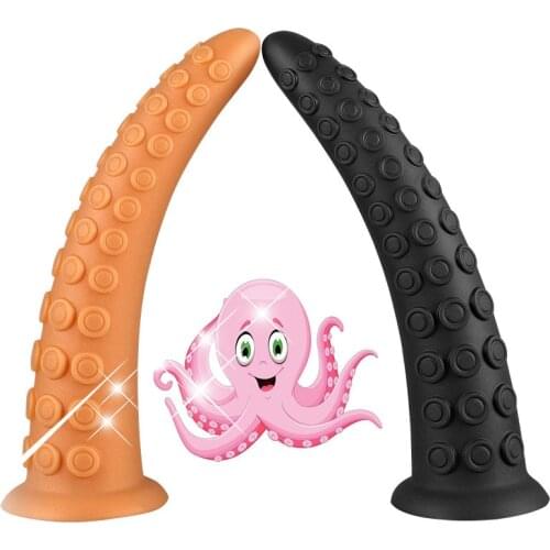 Octopus Tentacles 25CM Long Anal Plug Buttplug Soft Silicone Male Prostate Massager Anus Expansion Erotic Sex Toys For Men Gay
