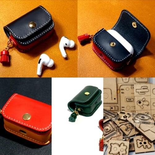 New Wood Mold Handmade Airpodspro Protective Case Diy Handcraft Headphone Box Wooden Knife Mould Handmade Leather Cut Dies