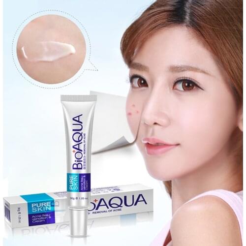 New Hot Bioaqua 30g Anti Acne Cream Oil Control Shrink Pore Acnes Scar Remove Face Care SMR88