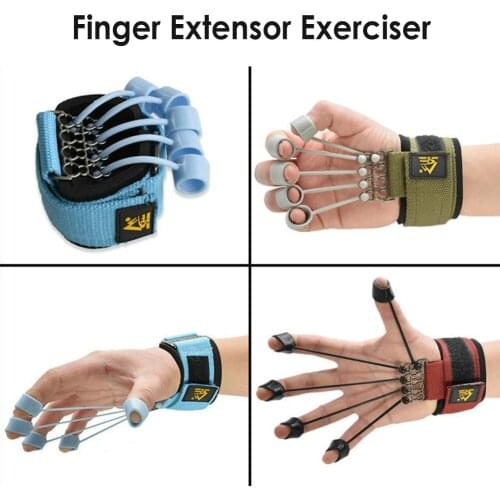 Finger Extensor Strengthener Hand Exerciser Trainer With Resistance Training Therapy For Guitar Band For Men Women