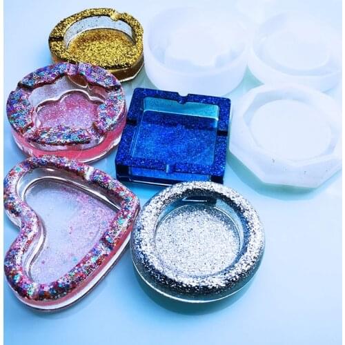 1PC ashtray Craft DIY Transparent UV Resin epoxy Silicone Combination Molds for DIY Making Finding Accessories Jewelry