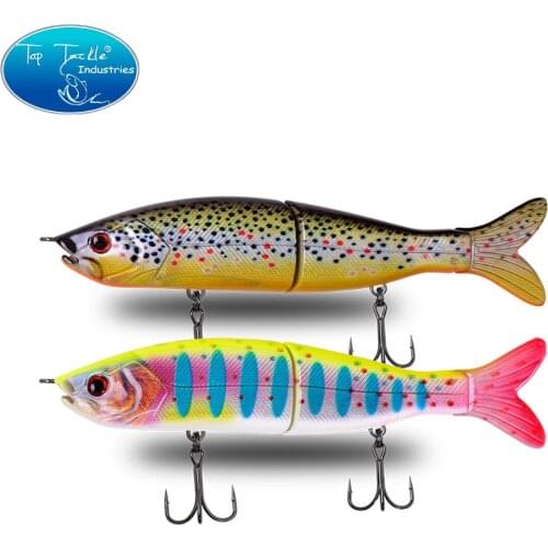 CF LURE artificial fishing lure sinking swimbait for pike perch musky Lifelke Jointed bait segment 125MM 24G with tail