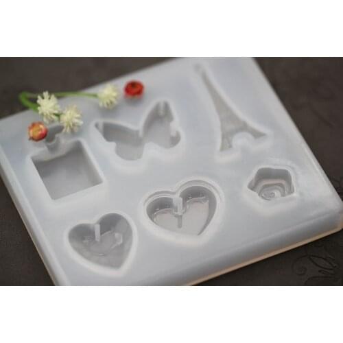 1pcs Transparent UV Resin Liquid Silicone Mold Tower Perfume Craft For DIY Earrings Necklace Pendant Charms Jewelry Making