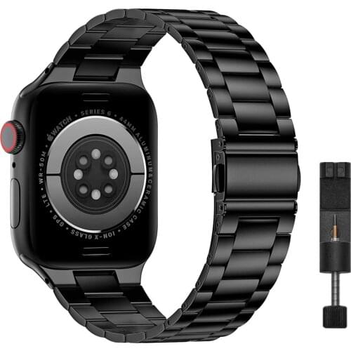 Wristband for Apple Watch Band 42mm 44mm Premium Stainless Steel Metal Bracelet Strap for iWatch SE Series 6/5/4/3/2/1 38mm 40mm