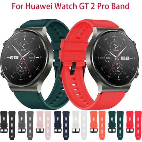 Sports strap For Huawei Watch GT 2 Pro Official Style Soft silicone Band Business Wristband for huawei gt2 pro gt2 Bracelet band
