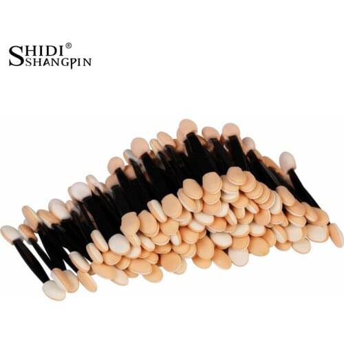 SHIDISHANGPIN 30pcs makeup brushes nylon disposable eyeshadow bushes plastic brush sets & kits eye shadow brush