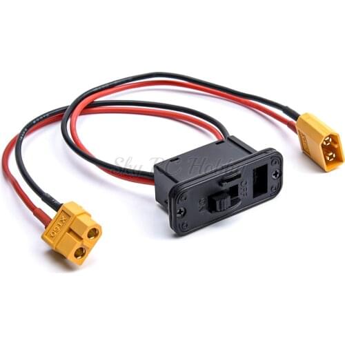 XT60 Plug Futaba JR Receiver Power Model Control Switch XT60 Female Male Plug Charging Socket Extension Cable Leads Adapter