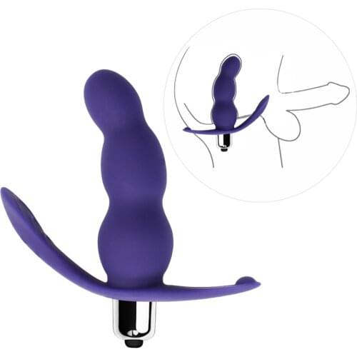 Silicone Anal Plugs Vibrator Butt Plug Beads Adults Toys For Men Prostate Massager Sex Shop Male Masturbator Adult Supplies