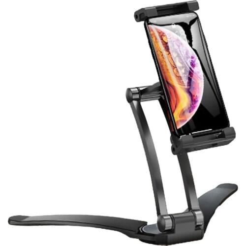 SOONHUA Phone Stand Wall Mount Tablet Holder Bracket Desk Phone Holders With Mount Base For 5-10.5 Inch Smart Phone For IPhone