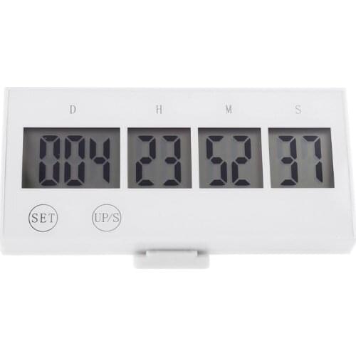 999 Days Countdown Clock LCD Digital Screen Kitchen Timer Event Reminder For Wedding Retirement Lab Cooking Kitchen