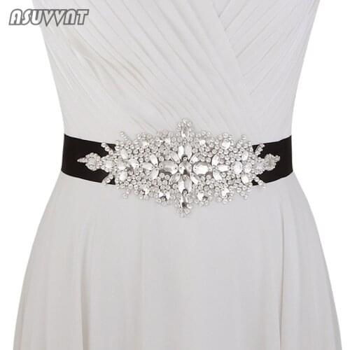 Trendy Women Belt Bridal Wedding Belt Thin Beaded Rhinestone Crystal Belt Banquet Clothing Belt For Wedding Dress Evening Party