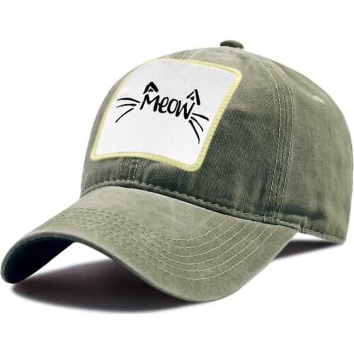 Outdoor Unisex Tactical Caps MEOW Kawaii Cat Cartoon Snapback Hat Sport Sunscreen Riding Hats Adjustable Cotton Baseball Cap