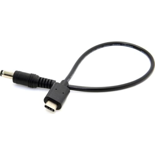CYDZ USB 3.1 Type C USB-C to DC 5.5 2.5mm Power Plug Extension Charge Cable for Apple New Laptop 20cm