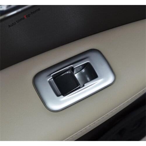 Yimaautotrims ABS Pearl Chrome Interior Fit For Lexus RX RX450h 2016 - 2020 Door Window Switch Control Panel Cover Trim