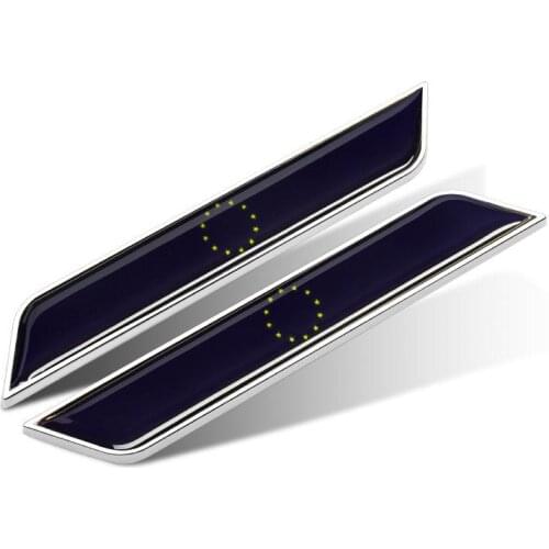 High Quality Car Goods Europe European Union Falgs Auto Emblem Stickers Covering Scrathes 2020 New Arrival Free Shipping