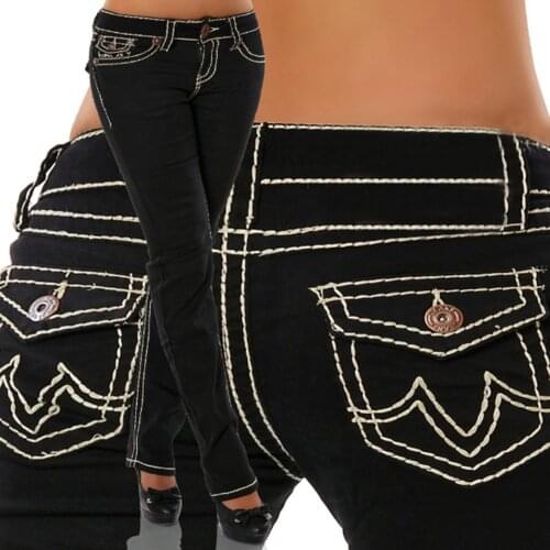 Fashion Plus Size Black High Waist Mom Jeans Women Vintage Washed Full Length Boyfriend Jeans Blue Denim Pants Trousers Female