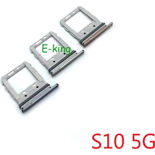 10PCS For Samsung Galaxy S10 5G Sim Card Slot Tray Holder Sim Card Reader Socket