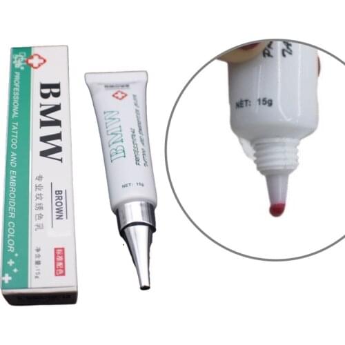 2 Pcs BMW 15G Permanent Makeup Cosmetic Tattoo Ink Micro Pigments Color Eyebrow Lip Embroider Tattoo