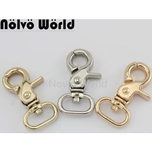 Nolvo World 5-20-100pcs 4 colors 42*16mm metal bag buckle dog collar clasps lobster swivel snap hook buckle accessories