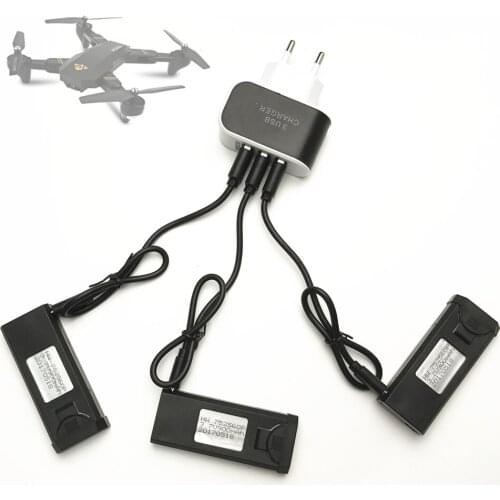 Limskey 3PCS 3.7V 900mAh 30C Lipo Battery Accessory For TIANQU VISUO XS809W XS809S XS809HW XS809 Battery