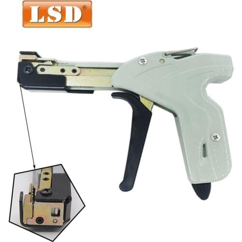 LS-338 stainless steel automatic cable tie gun,tools for stainless steel cable tie width 4.8mm max cable tie fastenning tool