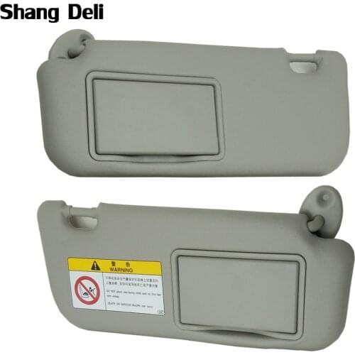 Car Front LEFT RIGHT Sun Visor Sun Shield Mirror Kit for Toyota Corolla 74320-02B21 74310-02K91 Auto Sunvisor